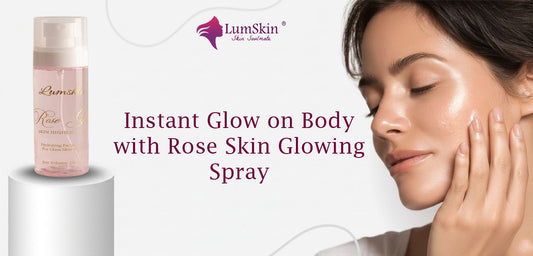 Instant Glow on Body with Rose Skin Glowing Spray